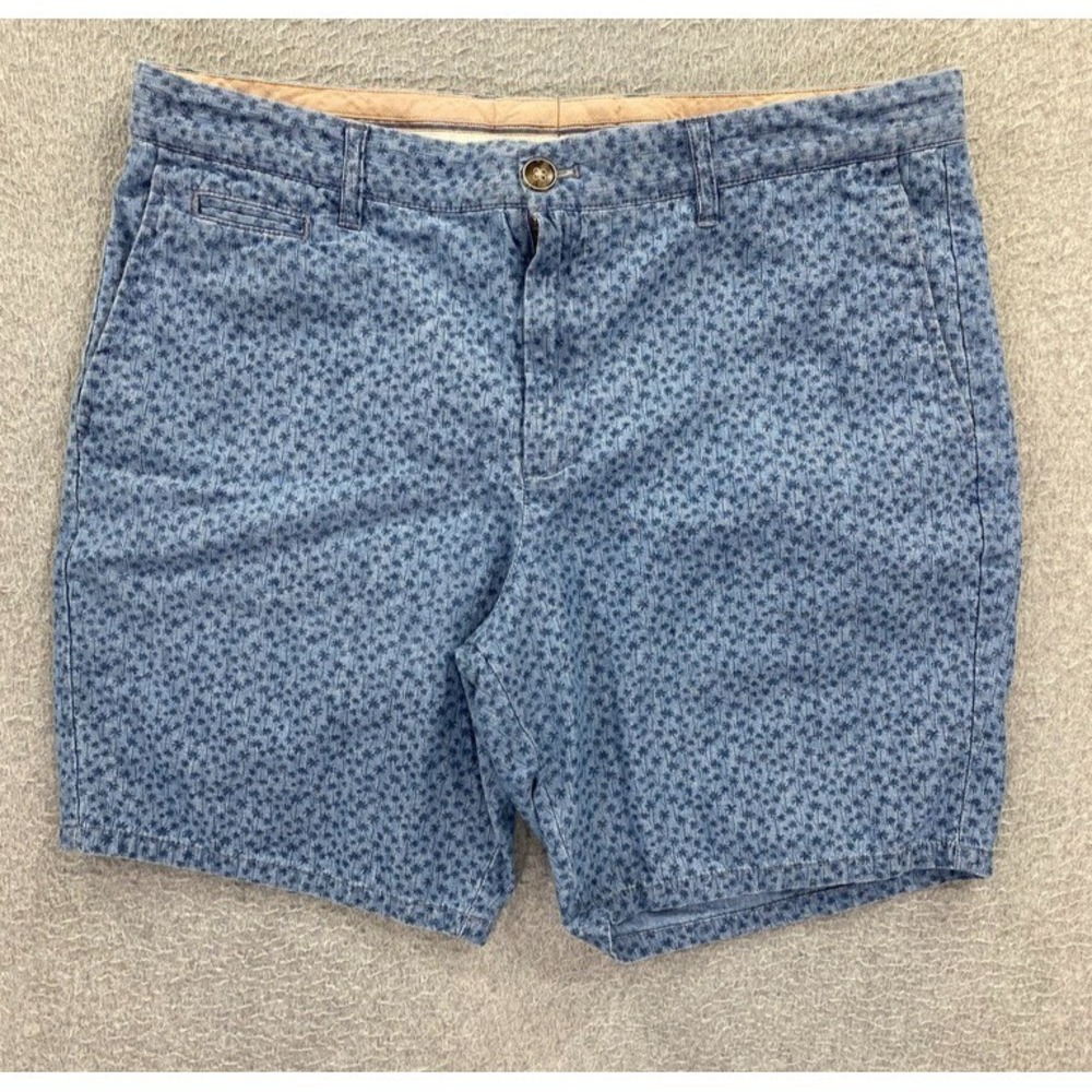 Johnnie-O Mens Size 33 100% Cotton Floral Chino Shorts 7" Inseam Golf Preppy